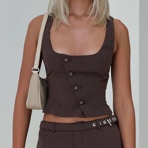 Princess Polly Airi Top Brown